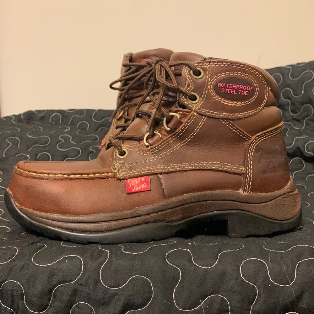 Tony lama work boots steel toe